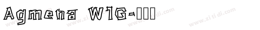 Agmena W1G字体转换